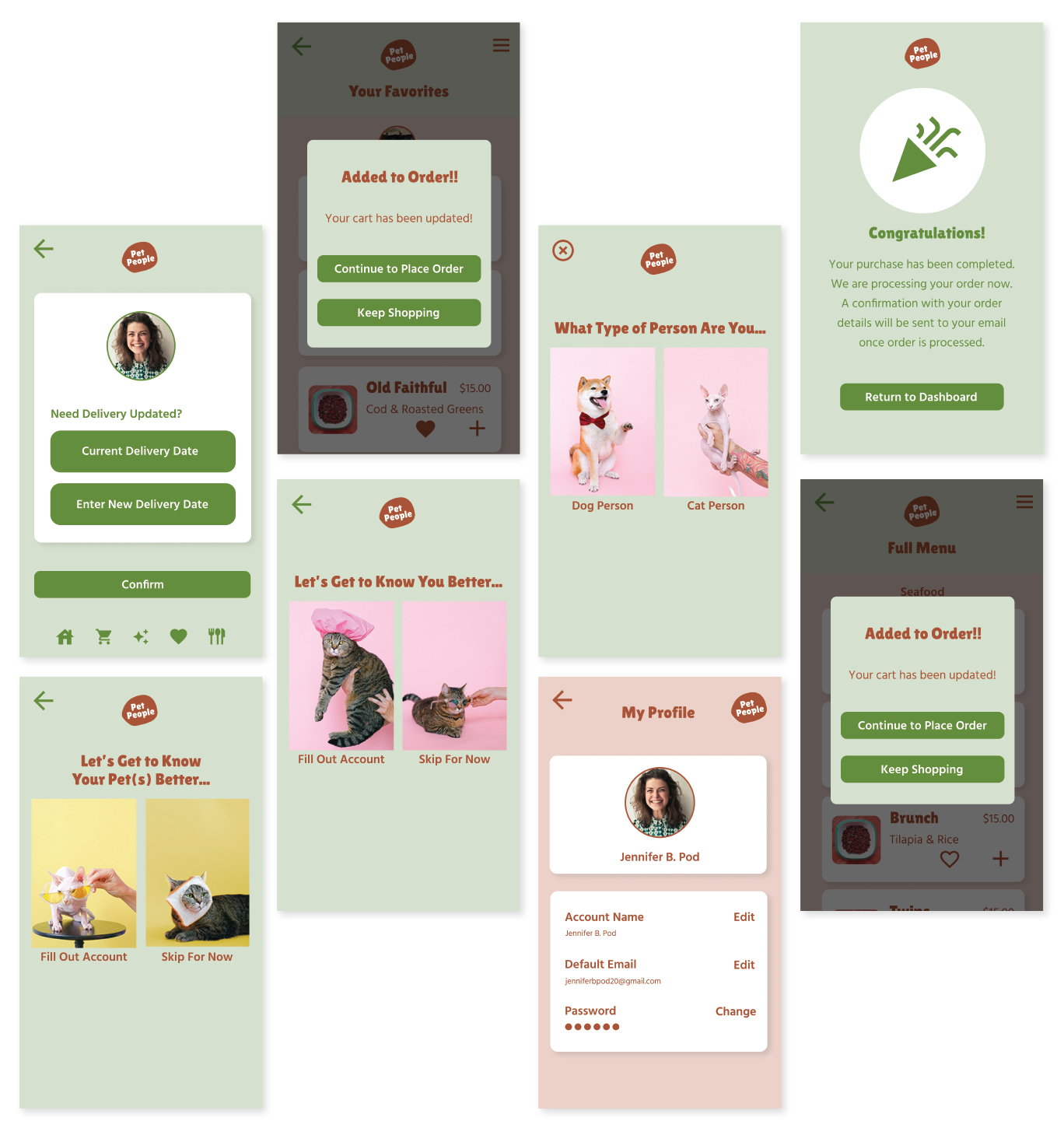 Pet People App Other Screens Image